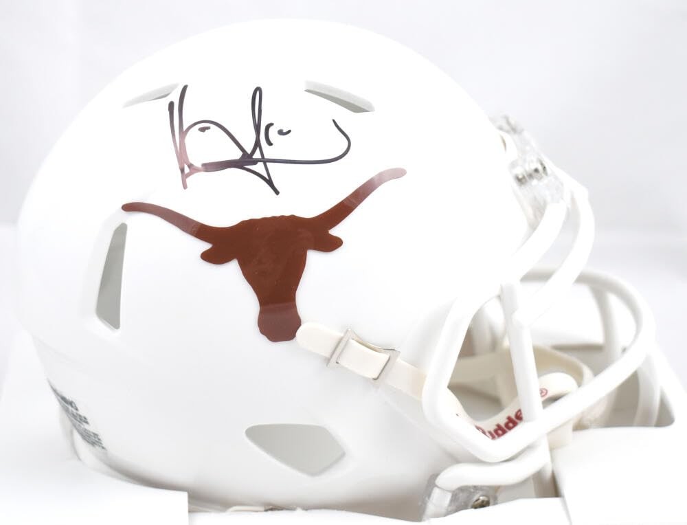 Vince Young Signed Texas Longhorns Black Speed Mini Helmet