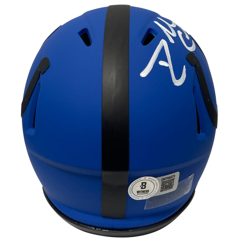 Dallas Clark Signed Indianapolis Colts Rave Alternate Mini Helmet