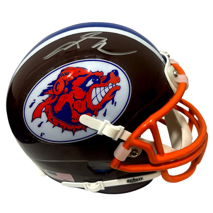 Adam Sandler Signed Waterboy Mud Dogs Mini Helmet (JSA COA)
