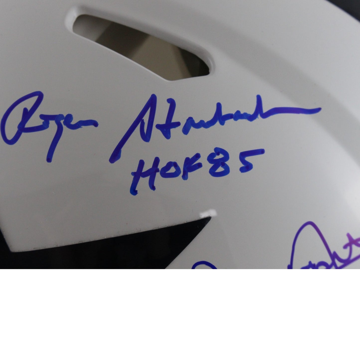 Roger Staubach, Tony Dorsett & Drew Pearson Signed Cowboys Authentic TB Helmet