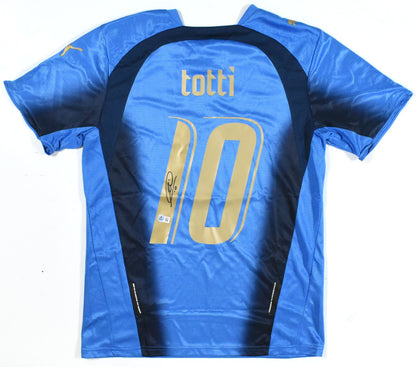 Francesco Totti Autographed Italy Soccer Jersey