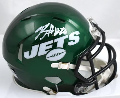Breece Hall Signed New York Jets Speed Mini Helmet - White