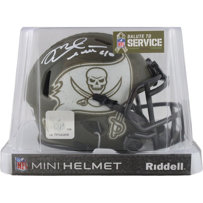 Mike Alstott Autographed Tampa Bay Buccaneers STS Mini Helmet
