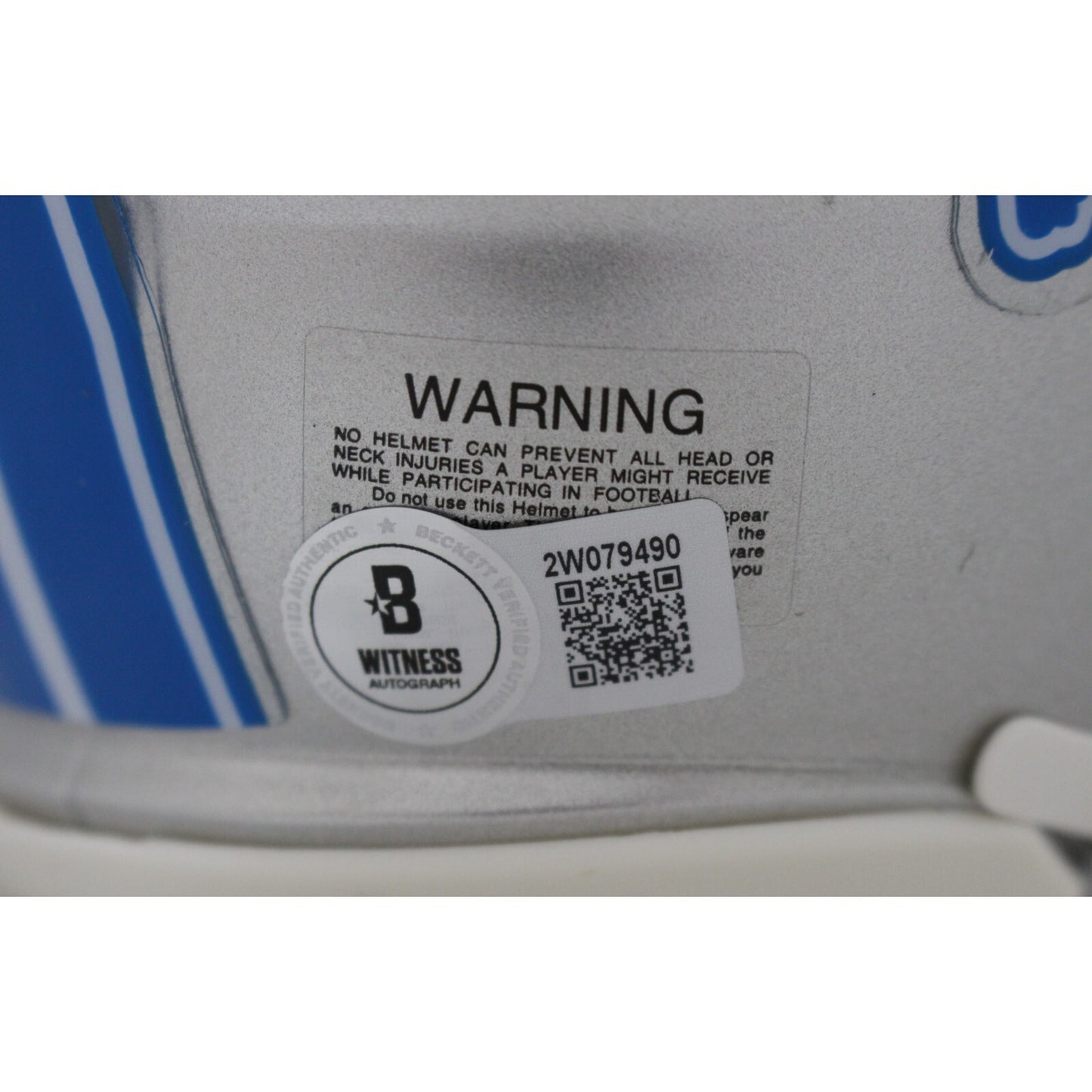 Sam LaPorta Detroit Lions Autographed 2024 Speed Mini Helmet