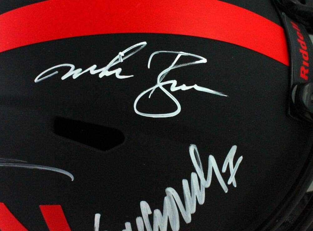 Eric Crouch, Mike Rozier & Johnny Rodgers Signed Nebraska Eclipse Helmet