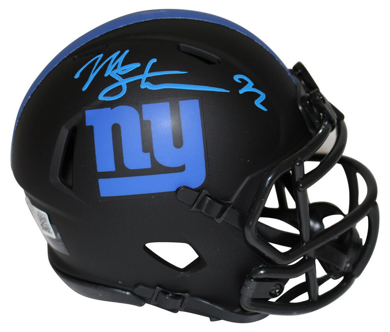 Michael Strahan Signed New York Giants Eclipse Mini Helmet Beckett BAS