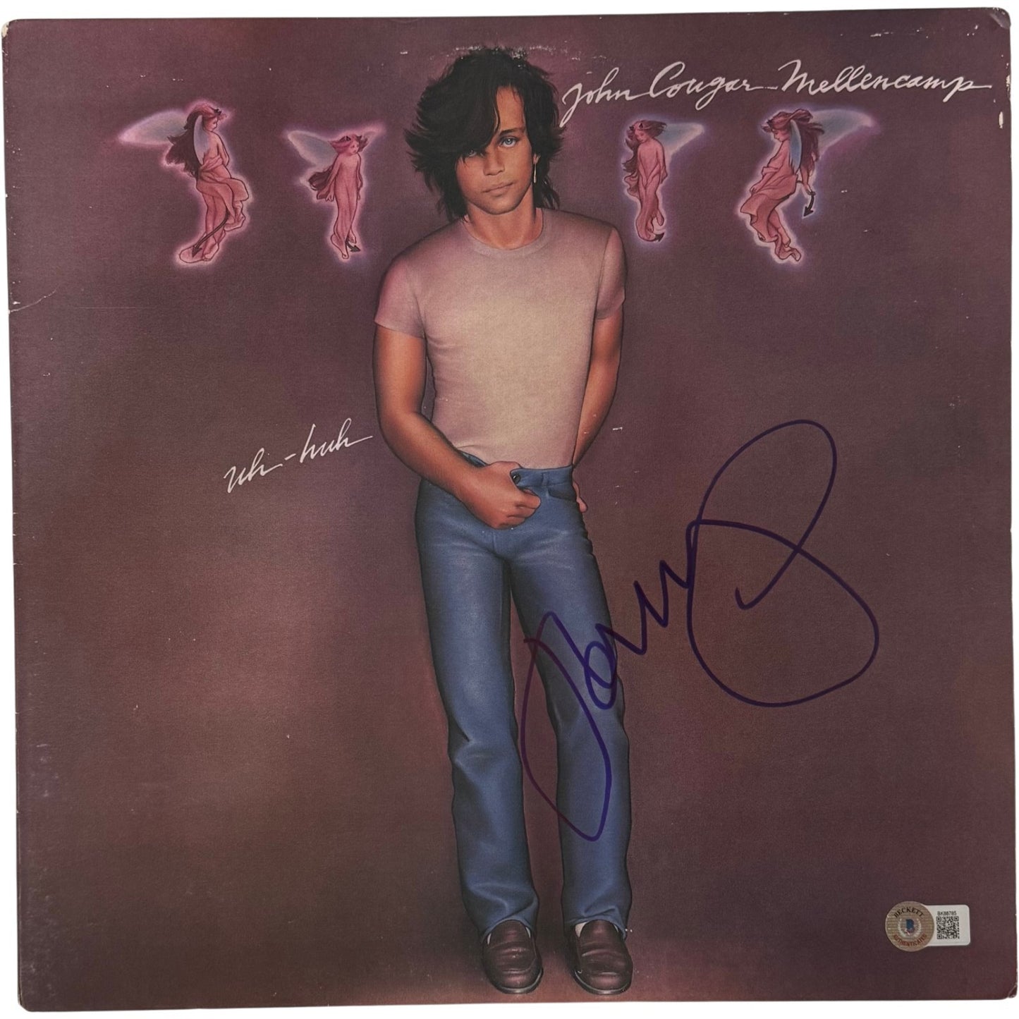 John Mellencamp Autographed 1983 Uh-Huh Vinyl Record Sleeve
