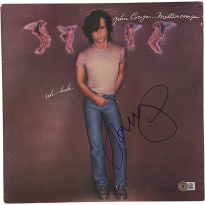 John Mellencamp Autographed 1983 Uh-Huh Vinyl Record Sleeve