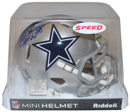 Drew Pearson Signed Dallas Cowboys Speed Mini Helmet (HOF Inscription)