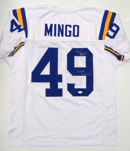Barkevious Mingo Signed LSU Geaux Tigers Style White Jersey