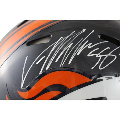 Von Miller Denver Broncos Signed Authentic Throwback Full Size Helmet (SB 50 MVP)