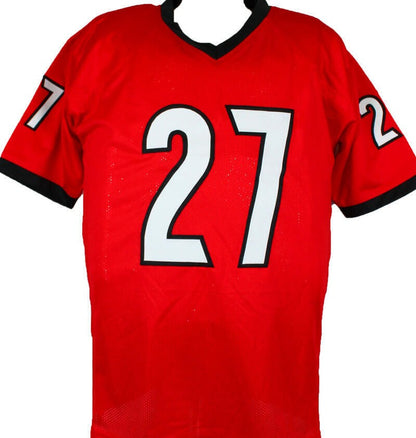 Nick Chubb Signed Georgia Bulldogs Style Custom Red Jersey