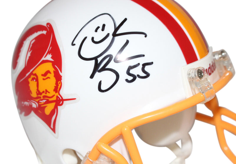 Derrick Brooks Tampa Bay Buccaneers Signed Throwback Mini Helmet (Beckett)