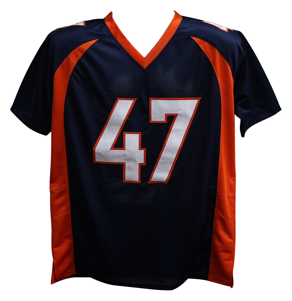 John Lynch Signed Denver Broncos Custom Blue Jersey Beckett HOF