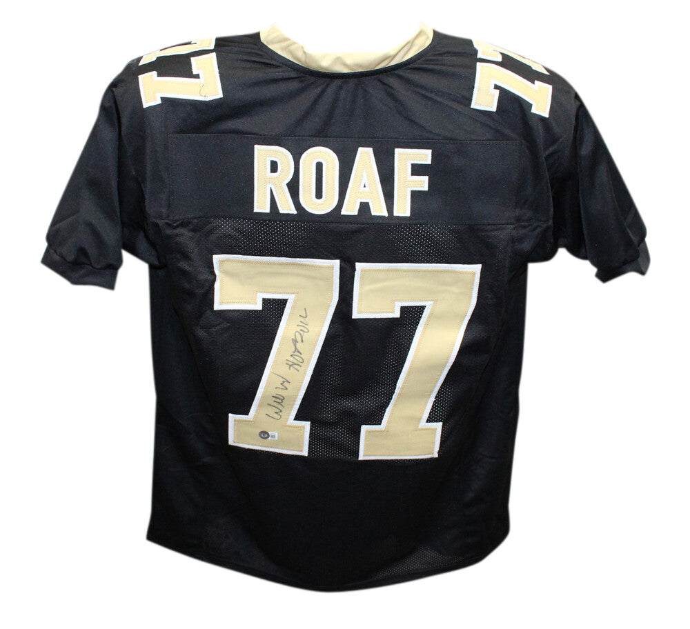 Willie Roaf Autographed Custom Jersey - New Orleans Saints HOF Inscription