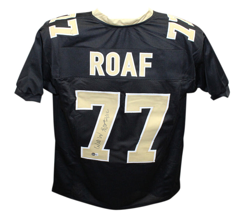 Willie Roaf Autographed Custom Jersey - New Orleans Saints HOF Inscription