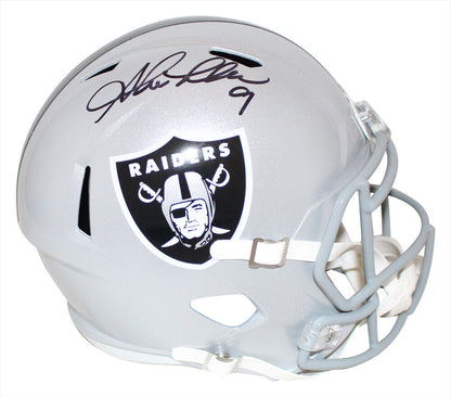 Shane Lechler Oakland Raiders Autographed Full Size Speed Replica Helmet