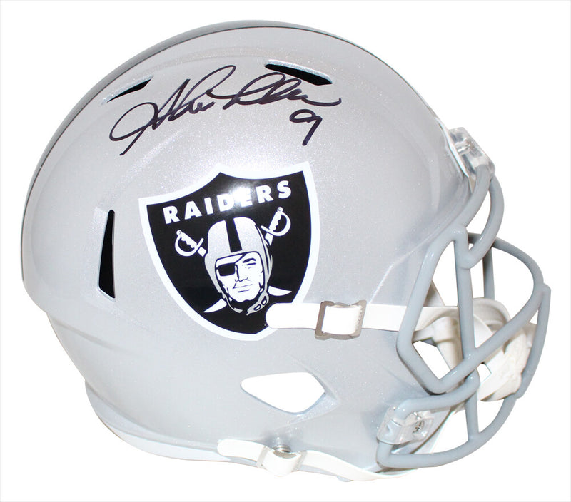 Shane Lechler Oakland Raiders Autographed Full Size Speed Replica Helmet