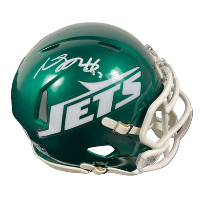 Davante Adams Signed New York Jets Riddell Speed Mini Helmet (Beckett COA)
