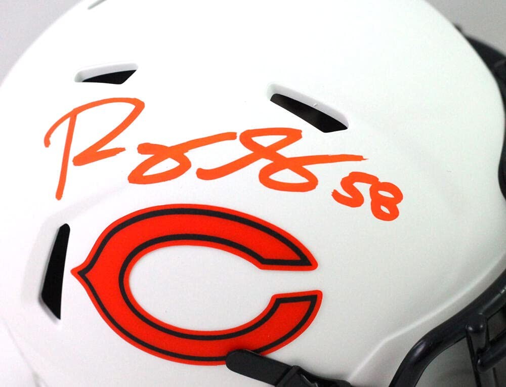 Roquan Smith Signed Chicago Bears Lunar Speed Mini Helmet