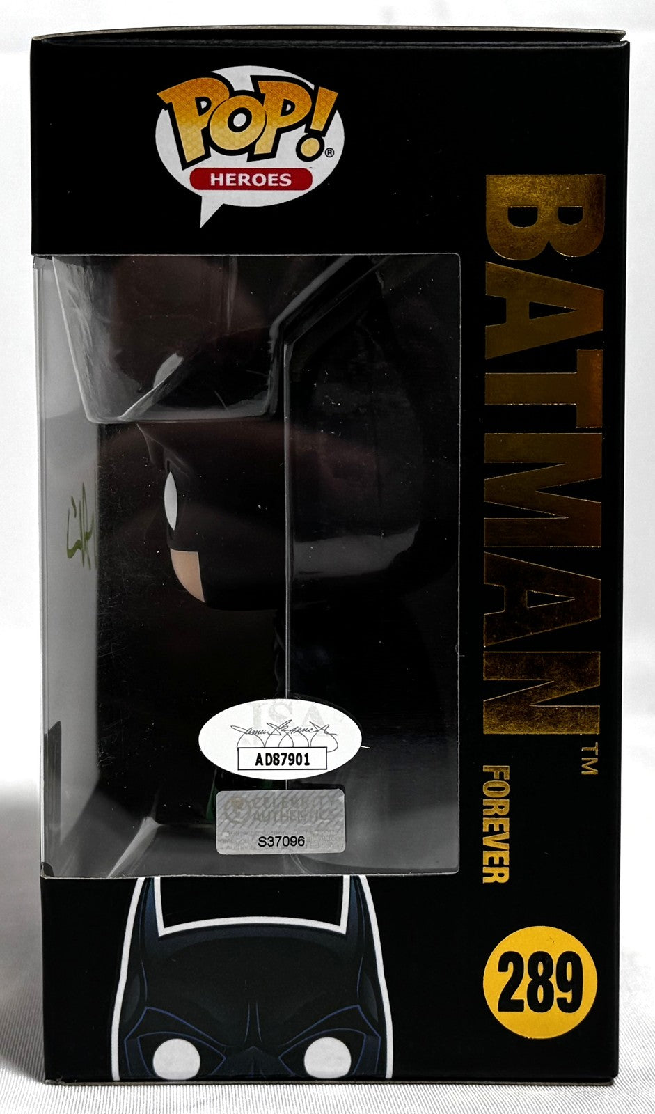 Val Kilmer Signed Batman Funko Pop Figurine #289