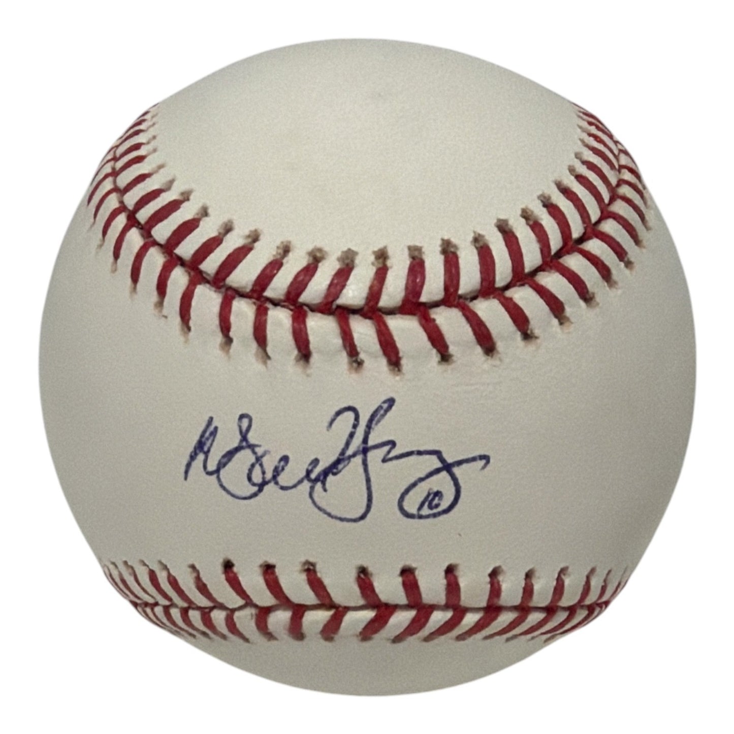 Michael Young Signed Texas Rangers Official MLB Baseball