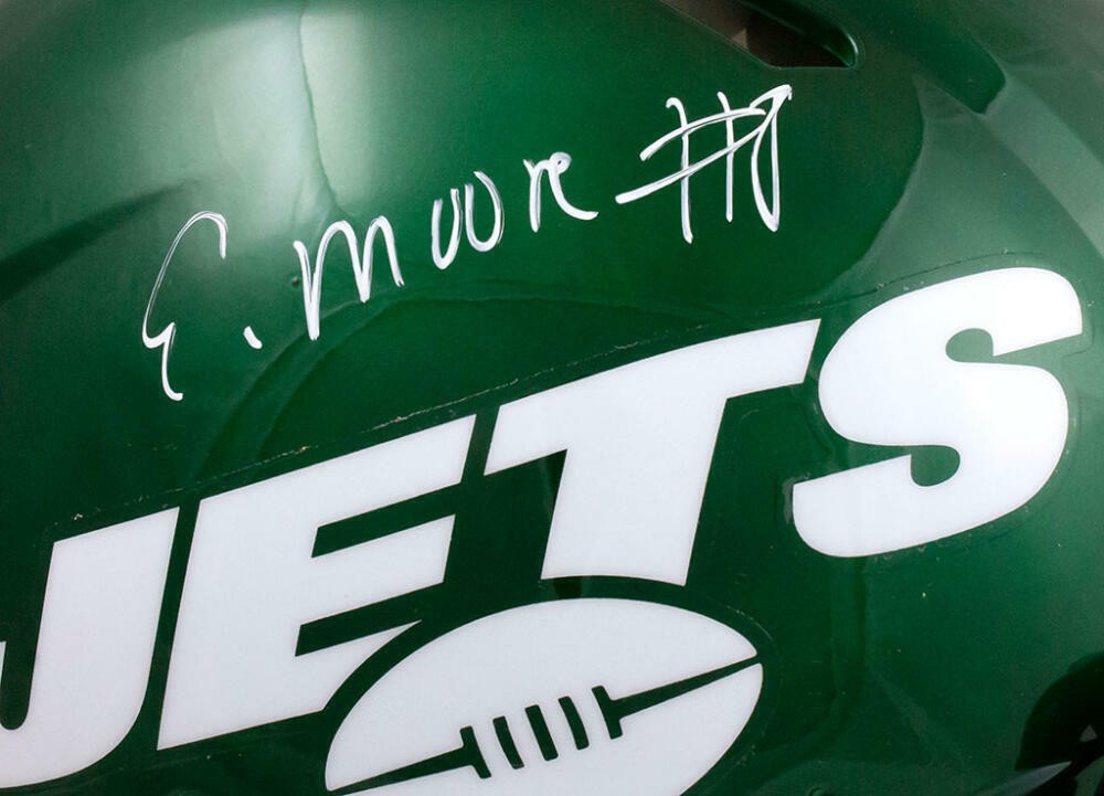 Elijah Moore Signed New York Jets Full Size Speed Authentic Helmet (White)