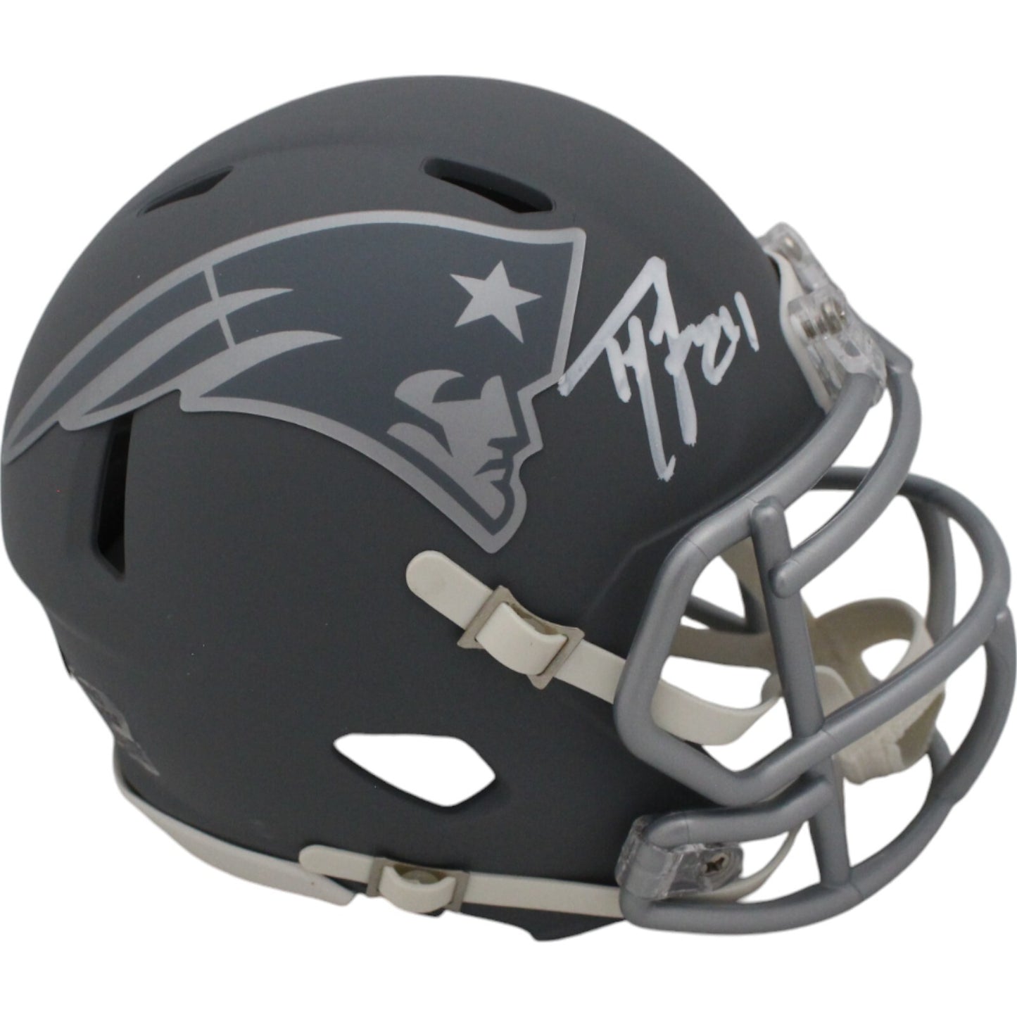 Ty Law New England Patriots Autographed Slate Mini Helmet