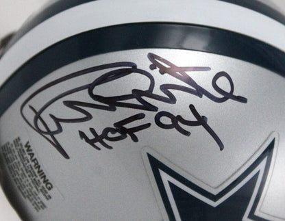 Bob Lilly and Randy White Signed Dallas Cowboys Black Mini Helmet