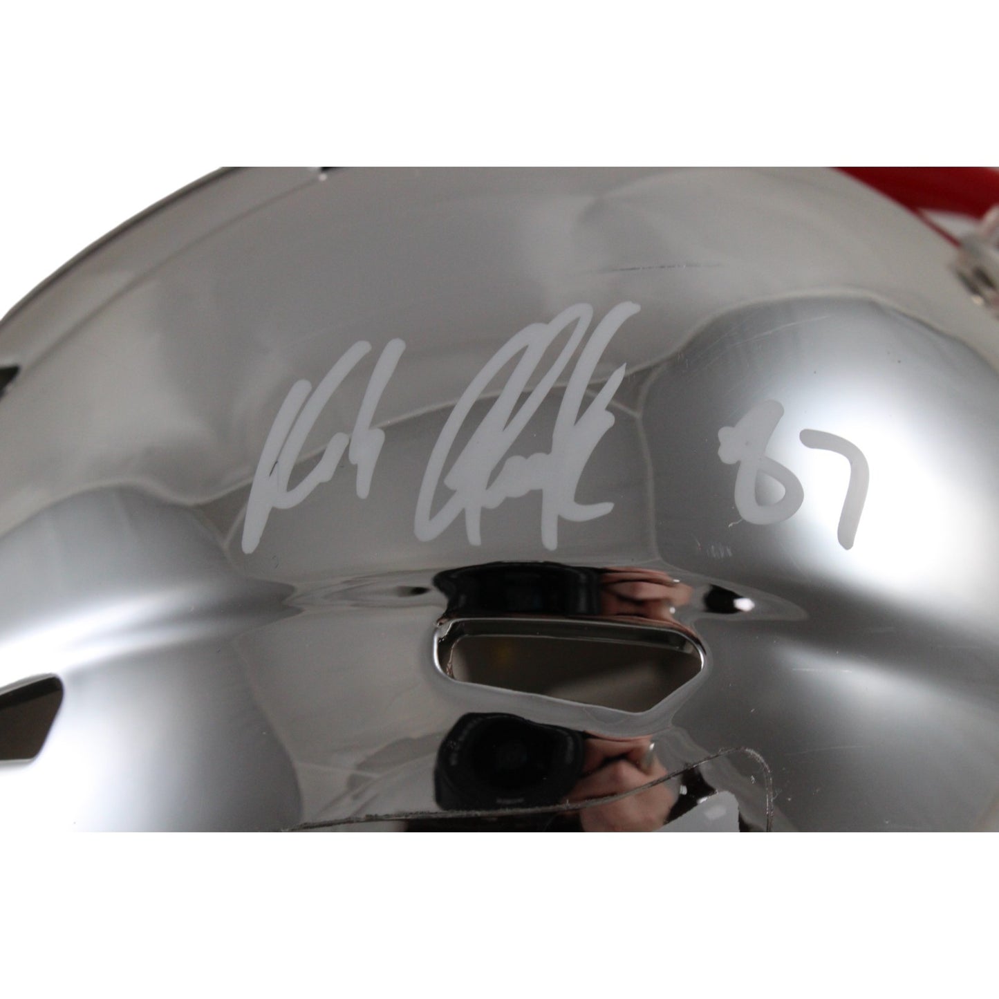 Rob Gronkowski New England Patriots Chrome Mini Helmet Autographed