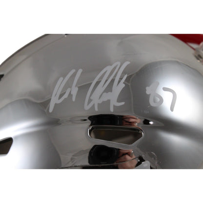 Rob Gronkowski New England Patriots Chrome Mini Helmet Autographed
