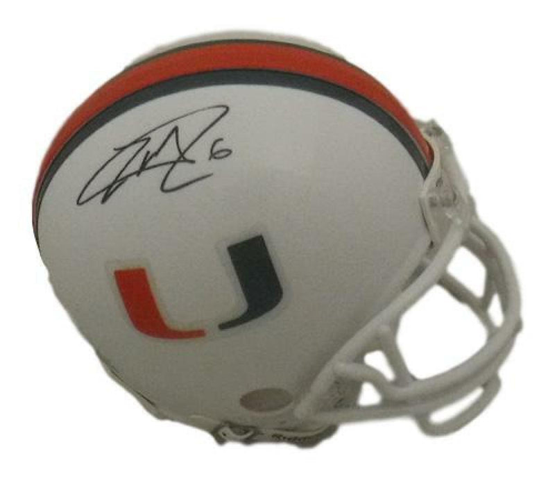 Lamar Miller Autographed Miami Hurricanes Mini Helmet