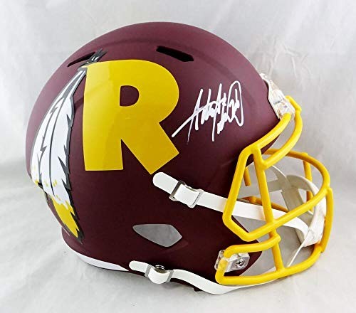 Adrian Peterson Signed Washington Redskins Full Size AMP Speed Helmet
