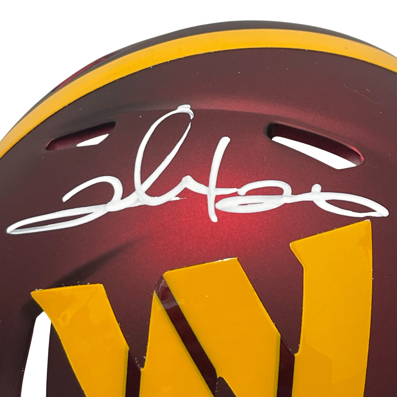 Clinton Portis Signed Washington Speed Mini Helmet Beckett Witnessed