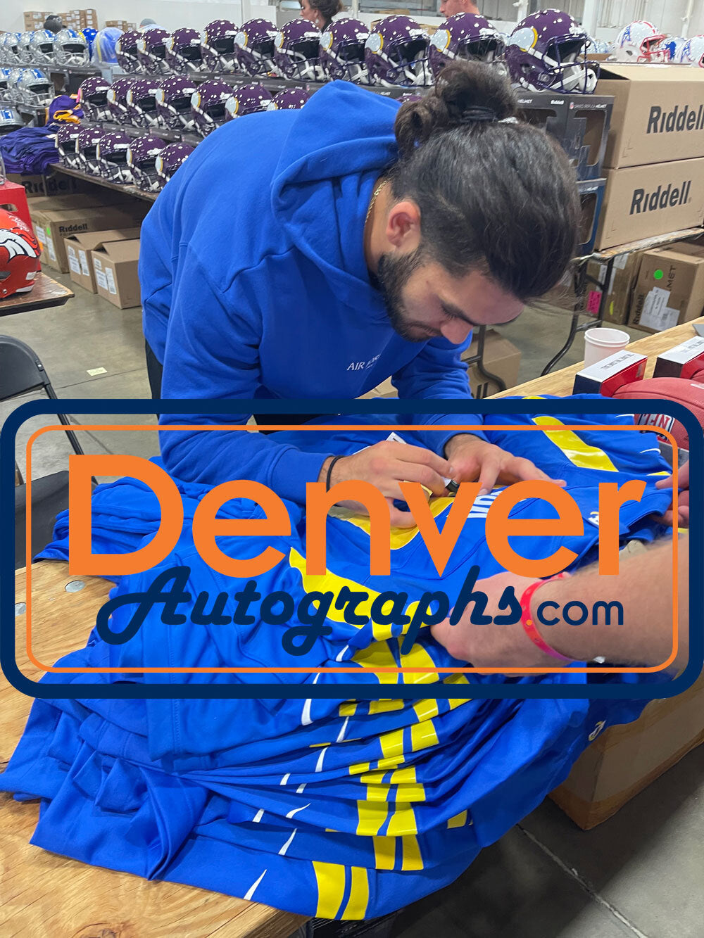 Puka Nacua Signed Los Angeles Rams Blue Nike Jersey
