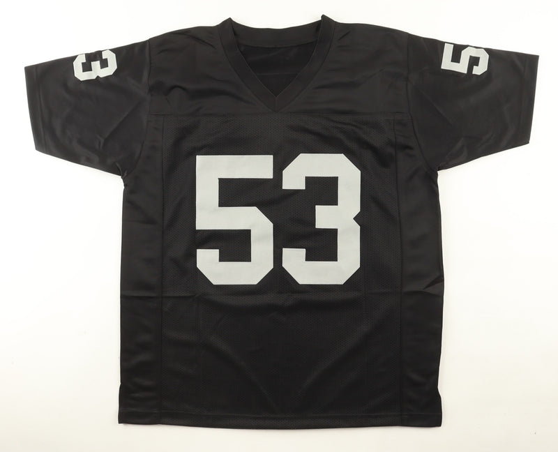 Bill Romanowski Autographed Las Vegas Raiders Black Jersey
