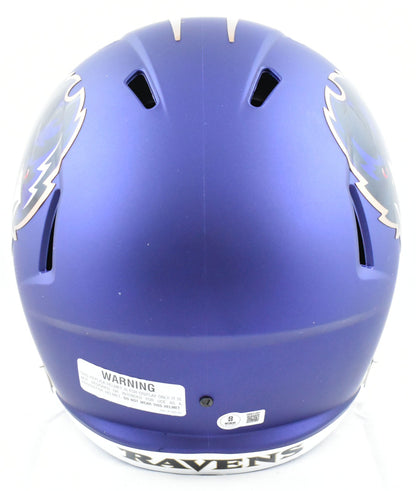 Ray Lewis Autographed Baltimore Ravens 2024 Alternate Speed Helmet