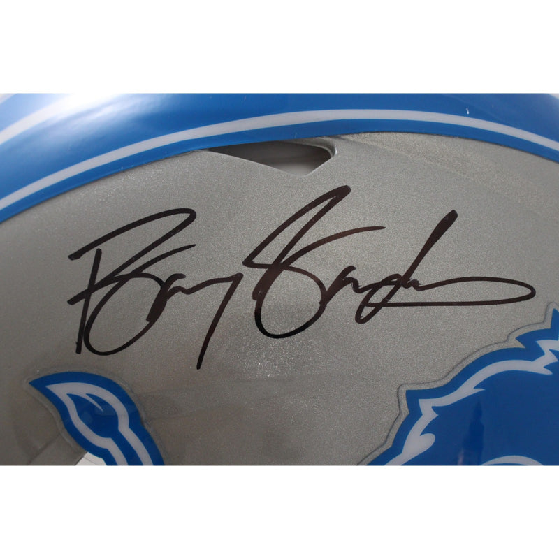 Barry Sanders Signed Detroit Lions Full Size Authentic 2022 Alternate Helmet