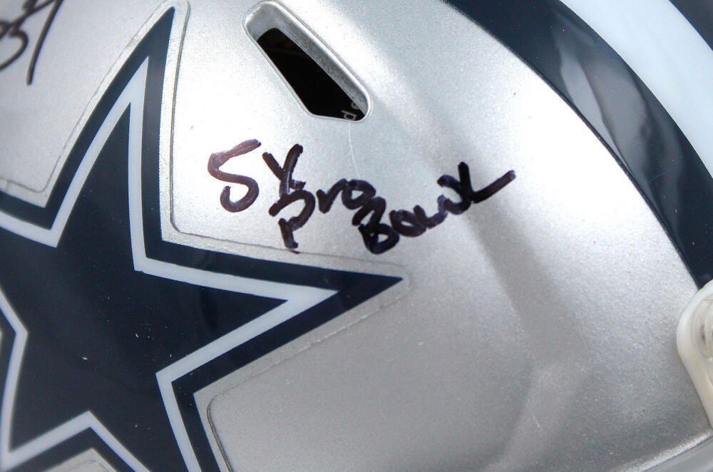 Roy Williams Signed Dallas Cowboys Speed Mini Helmet - 5x Pro Bowl Inscription