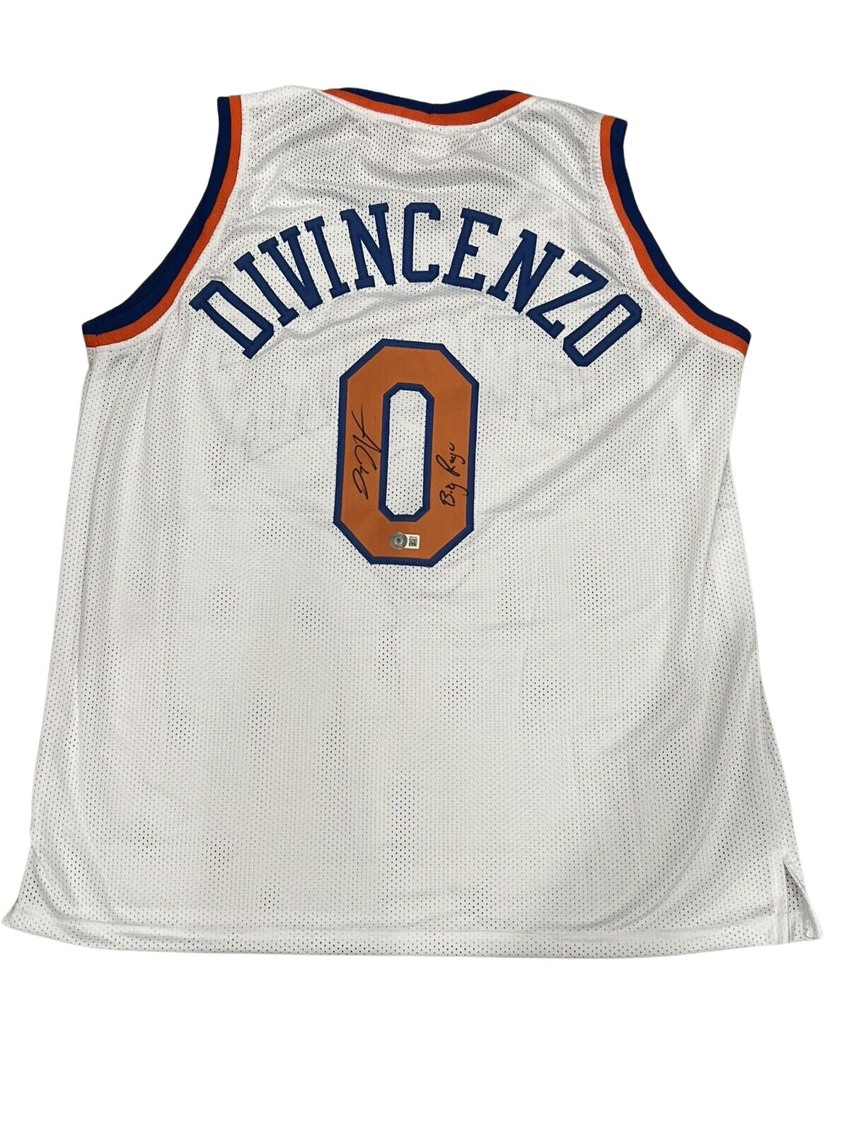 Donte DiVincenzo Signed New York Knicks Custom Jersey "Big Ragu" BAS COA