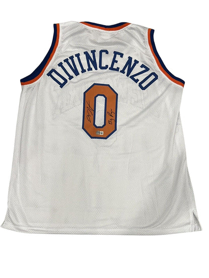 Donte DiVincenzo Signed New York Knicks Custom Jersey "Big Ragu" BAS COA