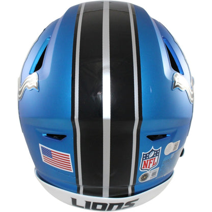 Barry Sanders Autographed Detroit Lions Alternate SpeedFlex Full Size Helmet