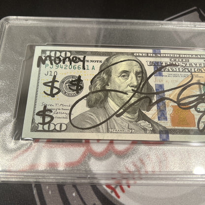 Floyd Mayweather Jr. Signed $100 Bill with Inscriptions PSA Auth