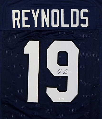 Keenan Reynolds Autographed Navy Blue Custom College Jersey