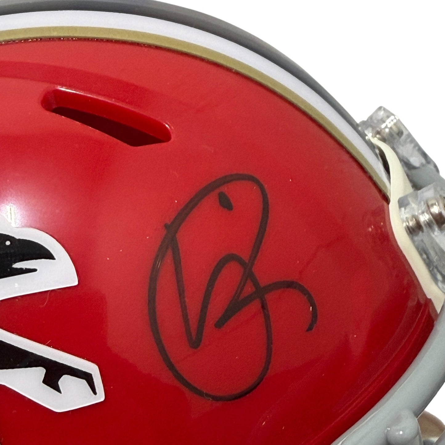 Andre Rison Signed Atlanta Falcons Throwback 1966-69 Mini Helmet