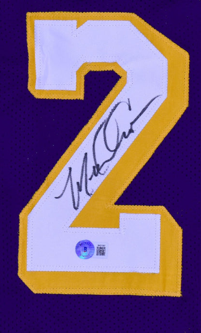 Michael Cooper Autographed Los Angeles Lakers Style Purple Jersey