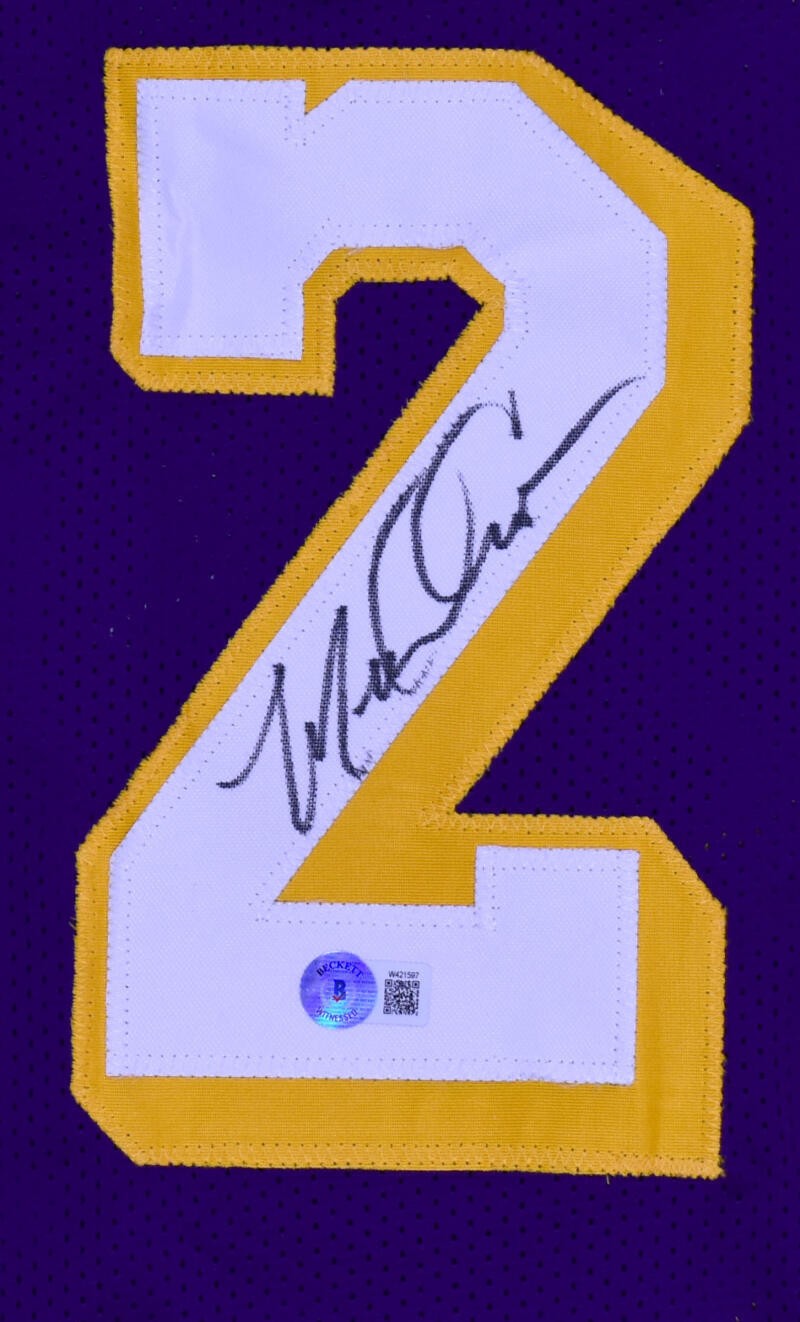 Michael Cooper Autographed Los Angeles Lakers Style Purple Jersey