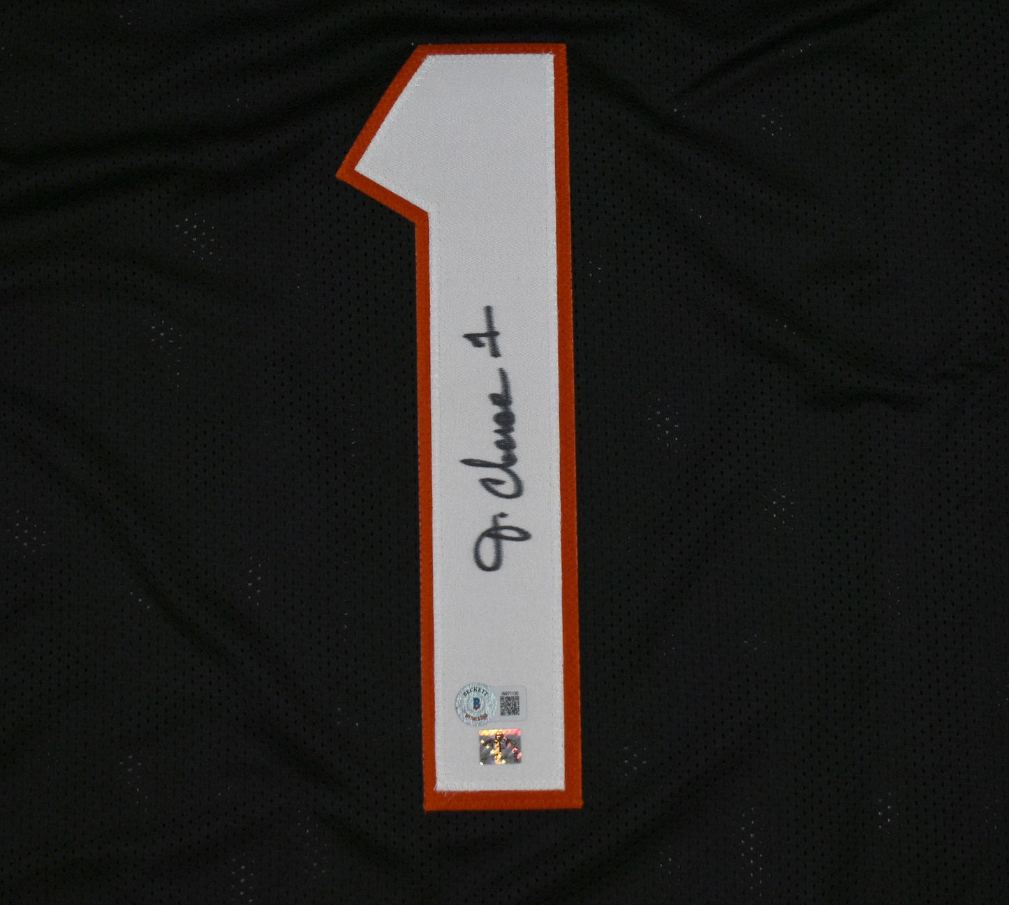 Ja'Marr Chase Autographed Cincinnati Bengals Black Custom Jersey