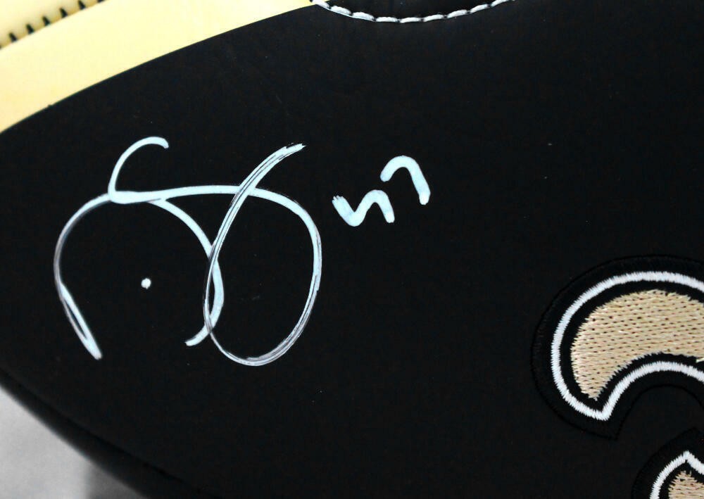 Darren Sproles Signed New Orleans Saints Black Logo Football