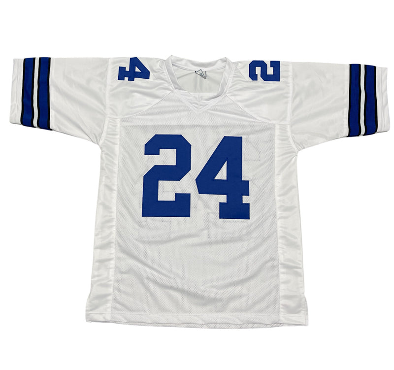 Larry Brown Signed Dallas Cowboys Custom Jersey (SB XXX MVP) Beckett
